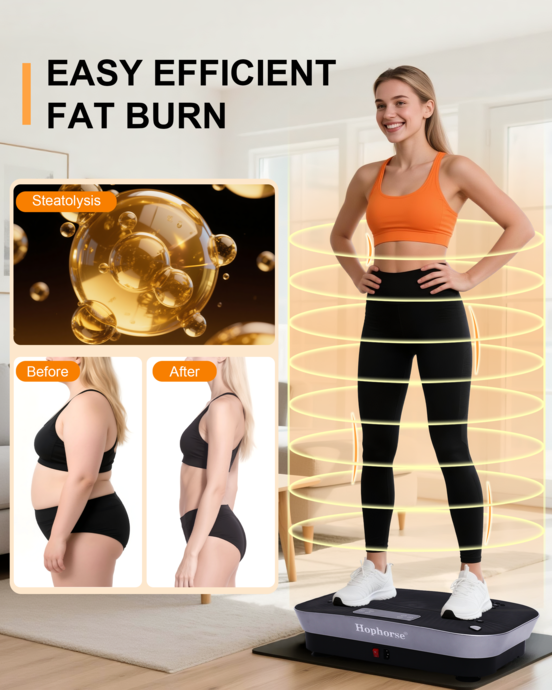 Hophorse® Pro Max Vibration Plate - Heavy Duty 460lbs Capacity & 180 Speeds