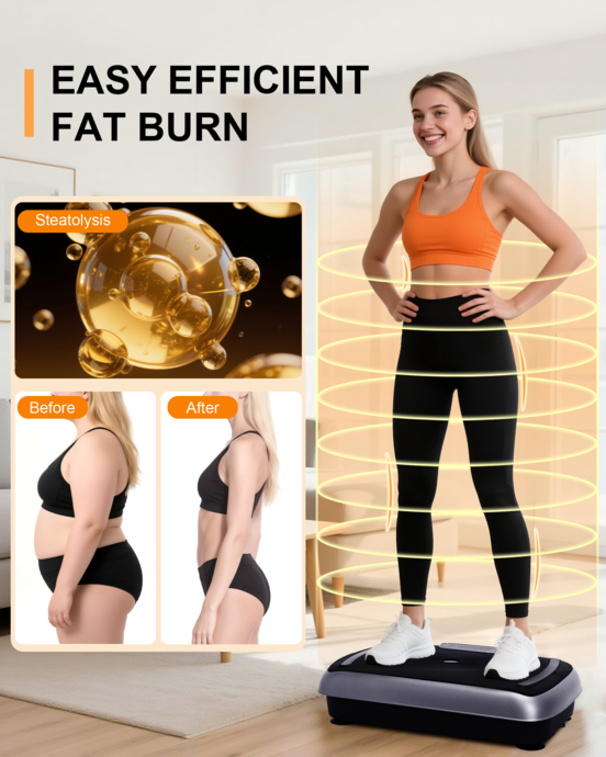 Hophorse Shake Machine Pro , 180 Speeds Vibration Plate(Silver)