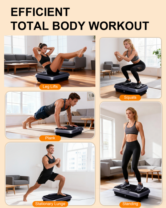 Hophorse® Pro Vibration Plate - 180 Speeds High-Frequency Workout Platform